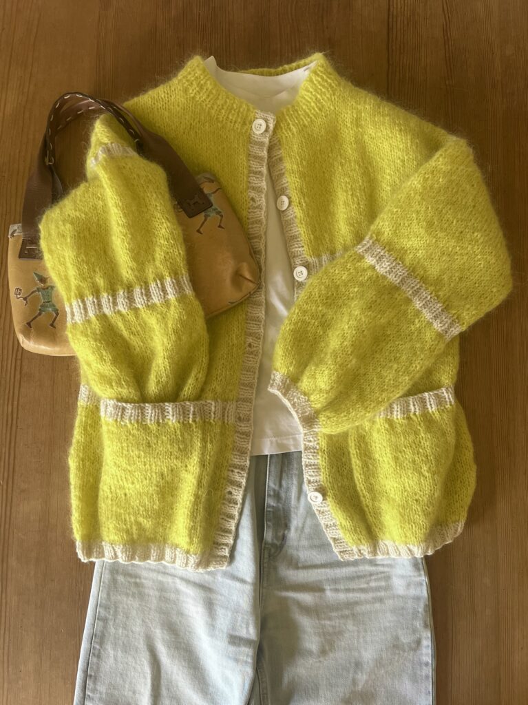 モヘア＆ウールカーディガン