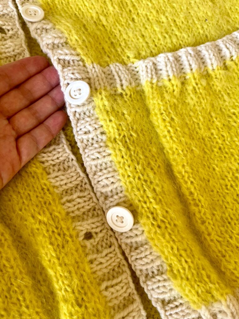 モヘア＆ウールカーディガン